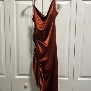 Elegant Rust Dress